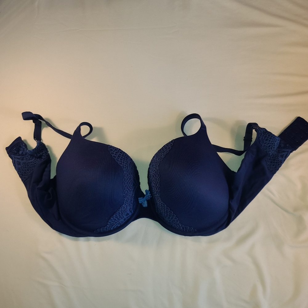Victoria's Secret Plus Size Bra 38 DD Blue NWOT